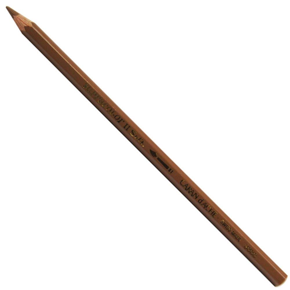 Carand'Ache Caran D'ache Supracolor Brown Ochre Watersoluble Artist Aquarelle Colour PencilOcre Brun 037 from B&Q