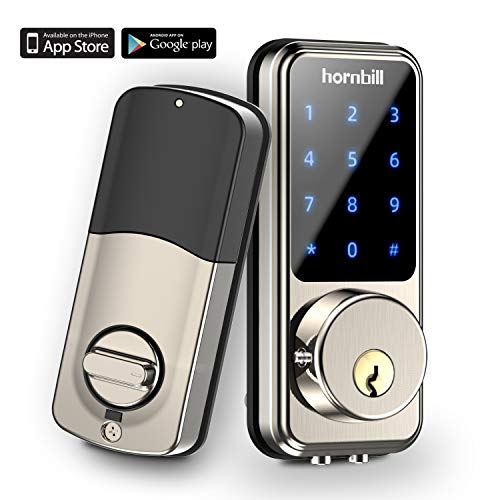 [2020 Newest] Smart Lock Keyless Entry Deadbolt Door Locks, Digital Electronic Bluetooth Deadbolt