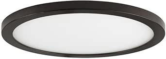 Maxim Wafer - 30W 1 LED Flush Mount-0.5 Inches Tall and 15 Inches Wide-Bronze Finish