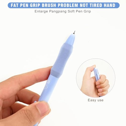 Image of SHUTTLE ART 5 Pcs Star Gel Pen Set 5 Cute Retractable Smooth Writing Pens for School Office Supplies Aesthetic pretty pens Quick Dry Ink Pens 0.5mm Fine PointSmooth to Write for Writing, Blue