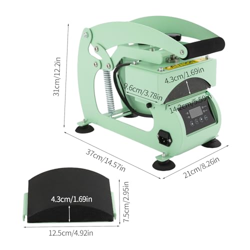 Prensa térmica para gorras 2 en 1 con control digital miniatura 2