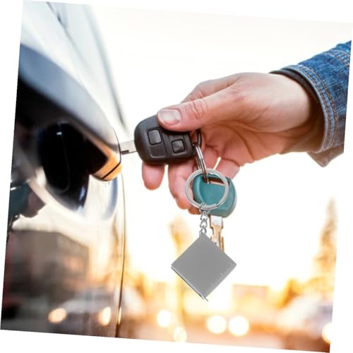 Cinta métrica mini retráctil portátil con llavero 1 metro miniatura 5