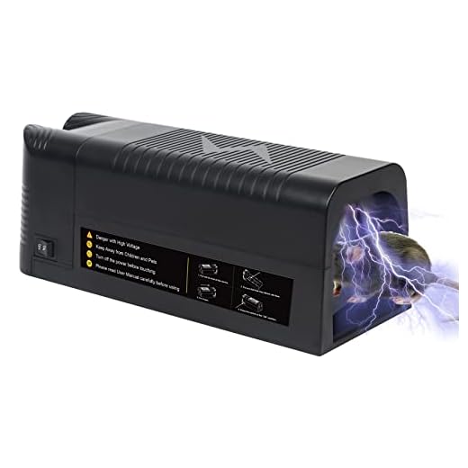 Diaotec Electric Rat Trap Effective Humane Indoor Mouse Trap Killer Upgraded Instantly Kill Rodent Zapper for Rats Mice with Powerful Voltage