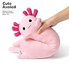 PEACH CAT Pink Long Axolotl Plush Pillow Toy Cute Axolotl Stuffed Animal for Girls and Boys 19.6" #4