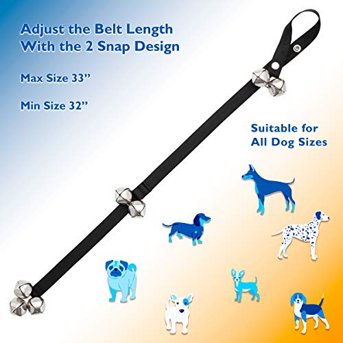 PAWBEE Dog Bell for Door Potty Training - Set of 2 Adjustable Dog Doorbell Puppy Training - 7 Extra-Loud Jingle Dog… - Image 3