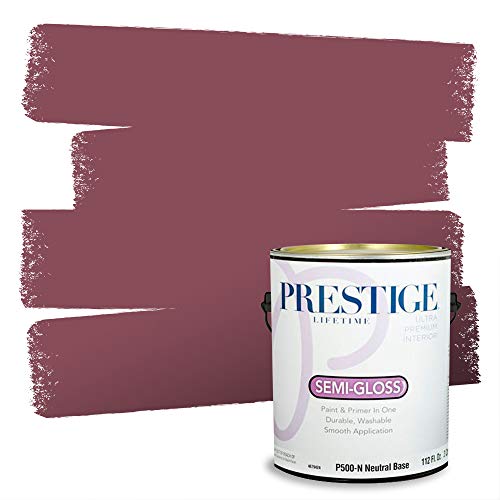 PRESTIGE Interior Paint and Primer in One, Garnet, Semi-Gloss, 1 Gallon