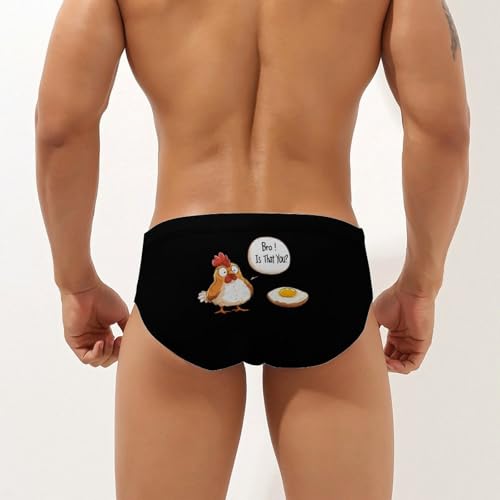 Egg Chicken Bro! Is That You Men’s Swim Briefs Triangle Swimming Trunks Bikini Surf Swimsuit2