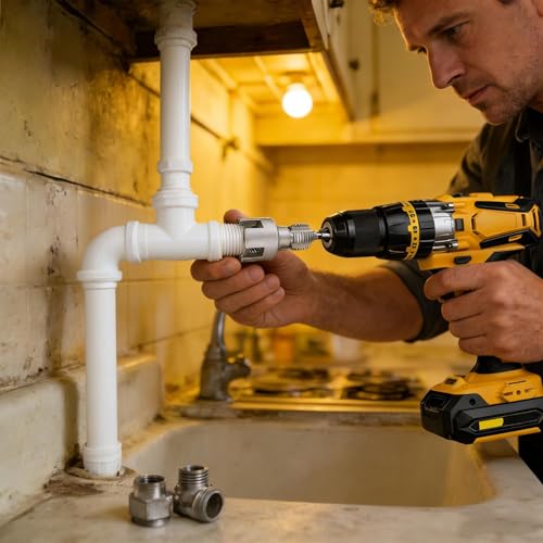 Inserts de filetage pour tuyaux robustes pour perceuse électrique