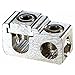 Morris Products 91020 Parallel Tee Tap Connector, Aluminum, 350 AWG, 350-4/0 Main Wire, 350-6 Tap Wire, 2-Pack