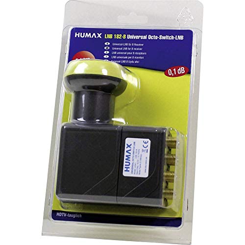Humax Digital Octo-LNB 182s-B Gold – Universal Satelliten-LNB für 8 Teilnehmer