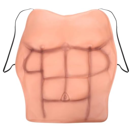 VALICLUD Pectorales Falsos Chaleco De Pecho Masculino Pecho Muscular Artificial Traje Musculoso De Medio Cuerpo Músculos De La Piel De Simulación Cosplay Accesorios Eva De Silicona Hombre