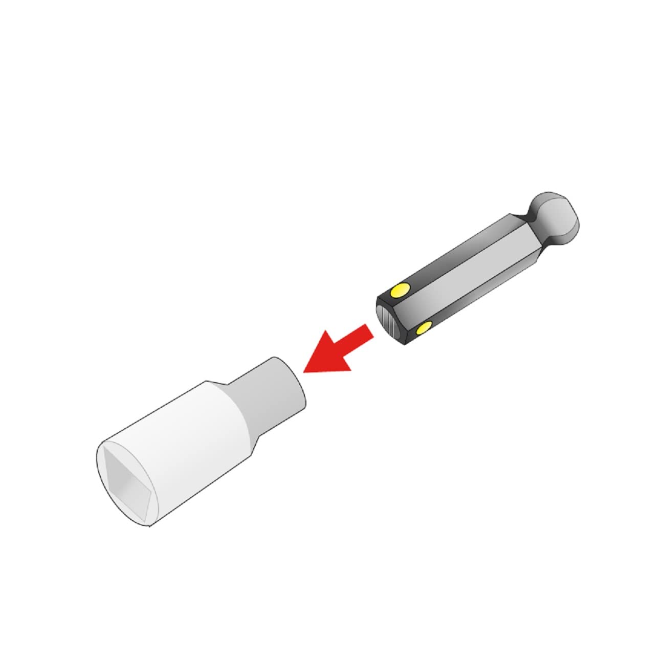 Bondhus 43409 5/32 "ProHold 3/8" Drive llave de vaso con extremo de bola con acabado Proguard, 2 "