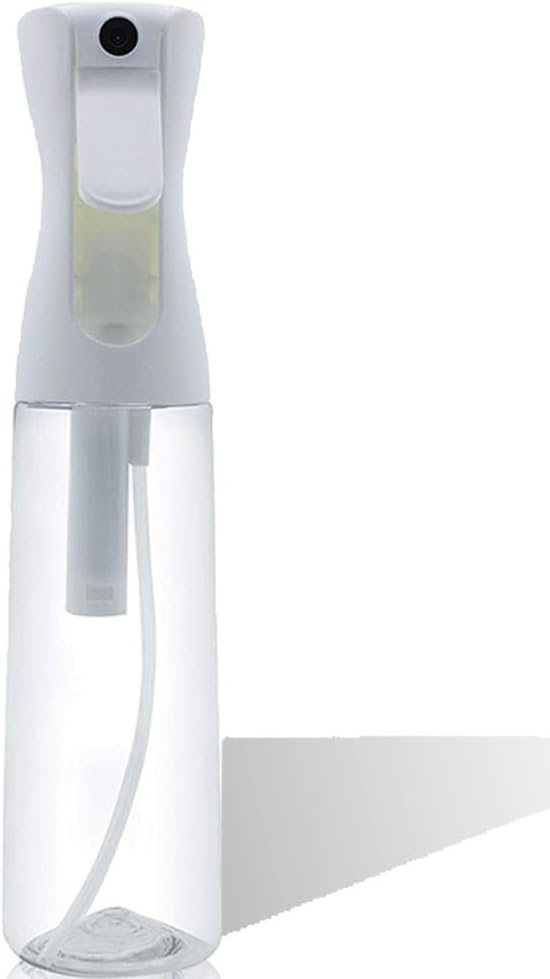 ZeroStage Hair Mister Spray Bottle Continuous Pressurized 360 Fine Mist Water Sprayers Clear 300ml 10oz