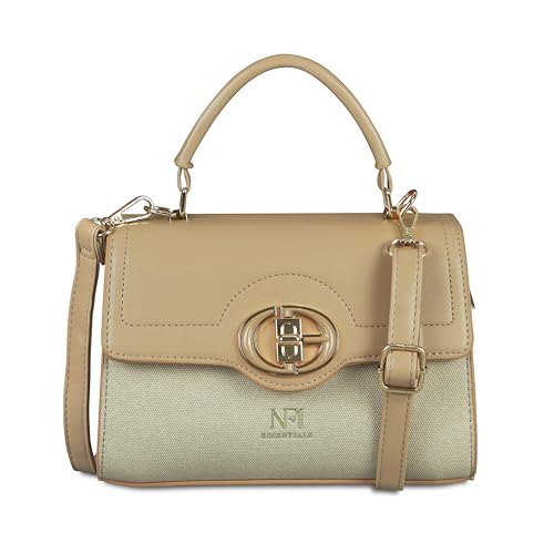 Image of NFI essentials Satchel Bags Ladies Purse Handbag Premium Women Shoulder Travel Bag for Work Gifts for Wife /Mother /Sister Stylish Office College Party Bag