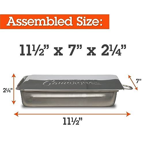Indoor Outdoor Stoetop Smoker - Heay Duty Stainless Steel 11" Smoker with Wood Chips Included