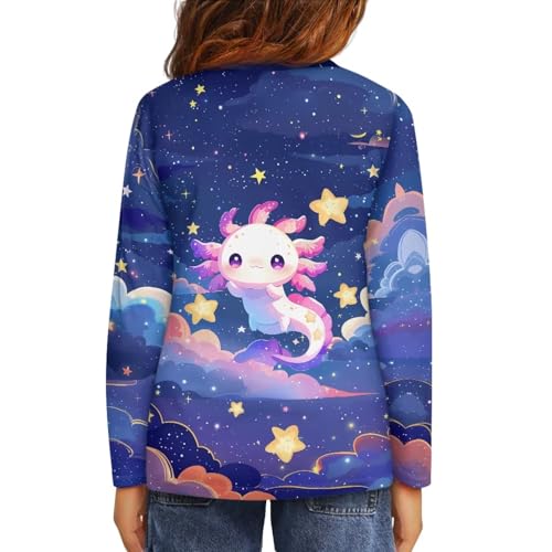 Girls Basic Tee Shirts Outdoor Long Sleeve Shirt Winter Clothes Size 3-16 Top Fall Clothes Gift for Holiday2