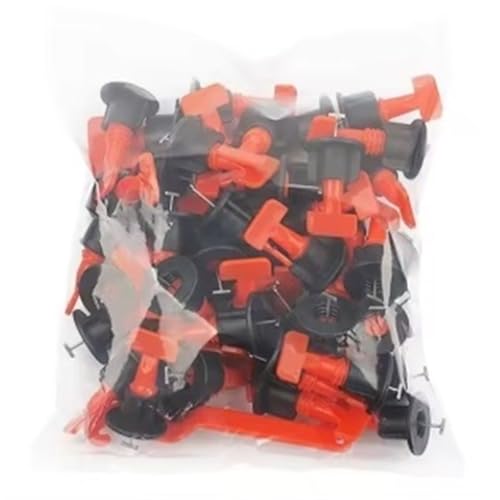 51-204Pcs Floor Tile Leveling System Clips Spacers Porcelain Ceramic Leveler Kit For Tile Laying Wall Fixing Construction Tools(51Pcs)