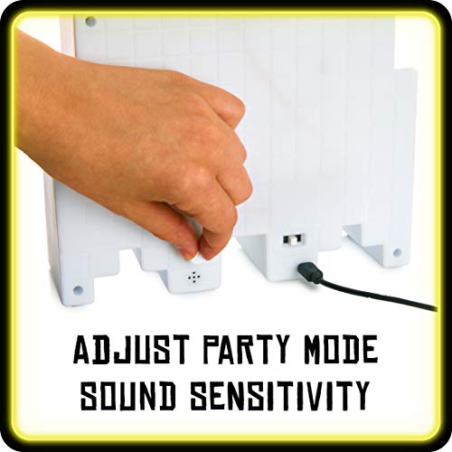 Pacman Ghost Light Table Lamp - Phases Through 9 Different Colors - Colors React to Music - USB Powered