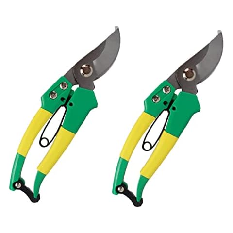 Pack 2 tijeras de podar con hoja de 5cm y mango antideslizante Cover