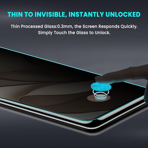 Image of FIRST MART UV Privacy Tempered Glass for Motorola Edge 50 | Anti-Spy 9H Curved Screen Protector, Edge-to-Edge, Case-Friendly | 1 Pack