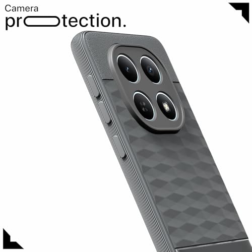 Image of Outlouders Back Cover for Redmi Note 15 5G | Full Camera Protection | TPU Soft Flexible Shockproof Bumper Case (Grey)
