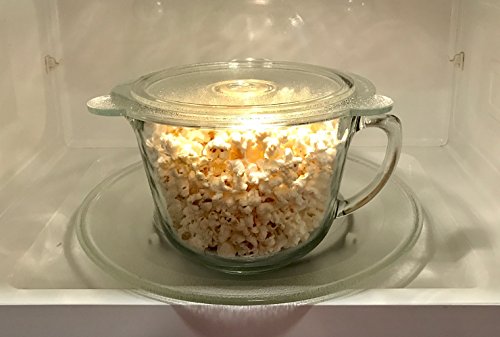 Cuchina Safe 2-Piece Vented Glass Microwave Safe Lids And Bowl Covers Set; Perfect Lid For Bowls, Mugs, And Pots (8 Inch And 9 Inch) #TOP2