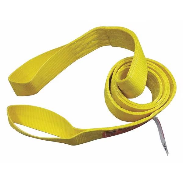 Web Sling, Type 3, 3 ft L, 1 in W, Nylon, Yellow, Mfr: 35XF34-A