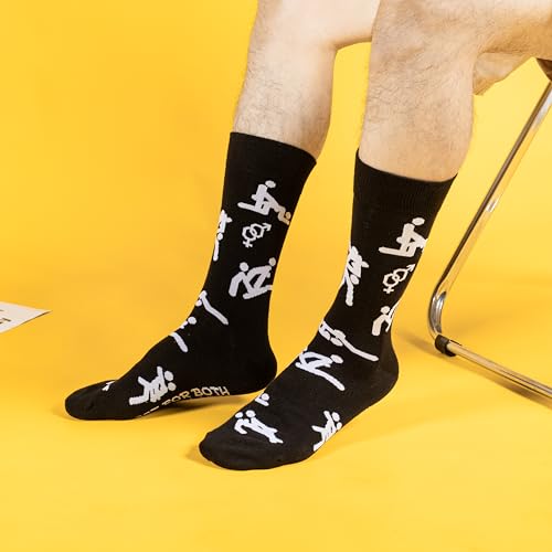 BISOUSOX Paar Sokken Dames Uniseks Kousen Heren Grappige Sokken Kerstcadeau Valentijnsdag Cadeau Sokken voor Vriendin Hou van Sokken 1 Pair/2Pairs Socks Men Vriend Kalfs Sokken - Afbeelding 7