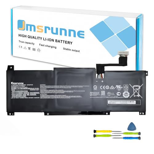 Jmsrunne BTY-M491 52.4Wh Laptop Battery Replacement for MSI Modern 15 A10M A10M-028DE A10RB A10RAS A10RD A11M A11SB A4M A4MW Summit B15 A11M Stealth 15M 11.4V (White Connector 8 Wires)
