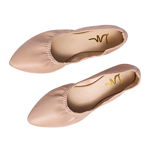 Image of Women's Ballet Flat Slip On Flats - Classic Casual Dress Shoes, Foldable Portable Travel Ballet Walking Shoes