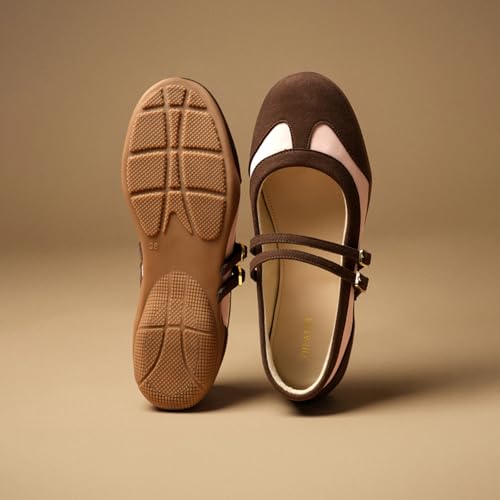Image of Theater Yuki Casual Sneakers in Suede for Women | Stylish Flat Lace-Up Shoes | Lightweight Comfortable Footwear with Cushioned Insole