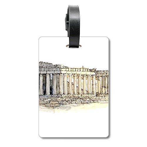 Étiquette de valise de voyage Acropolis of Athens Greek Cruise robuste