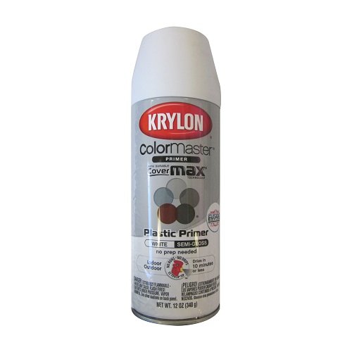 Krylon K05132100 Indoor Outdoor Plastic Primer White 5 Ball Decorator 12 Ounce Krylon K05132100 Indoor Outdoor Plastic Primer White 5 Ball Decorator 12 Ounce