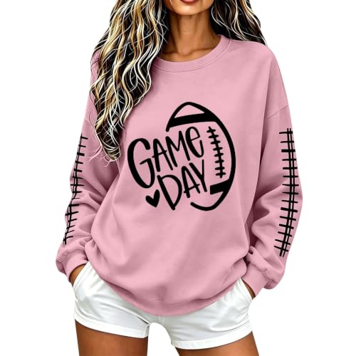 Game Day Outfits for Women Football Long Sleeve Printed Cheer Outfits