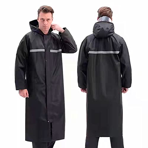 Ropa Exterior, Compra de libro digital Traje Negro Gabardina Para Lluvias Adulto Con reflejante Chubasquero Impermeable Chaqueta Motociclista Impermeable para Repartidores Motociclistas Adulto...