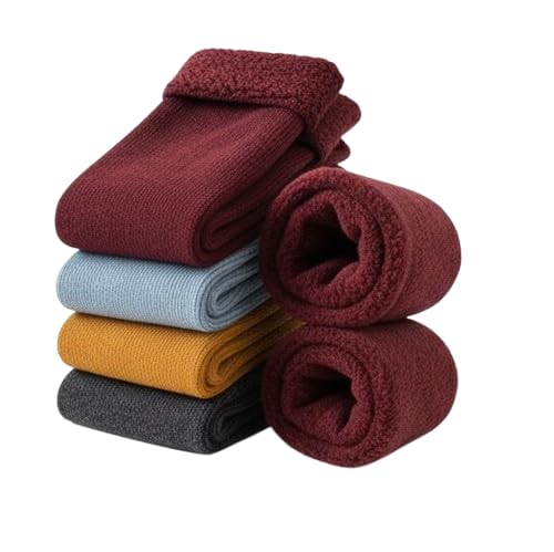 Thermal Socks Soft Warm Knitted Crew Socks for Everyday Comfort and Cold Weather Protection (Pack of 4)-picture-50