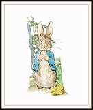 Beatrix Potter Peter Rabbit, Vintage Art Print Reproduction, Nursery, Baby Room, Shower Gift 8 x 10