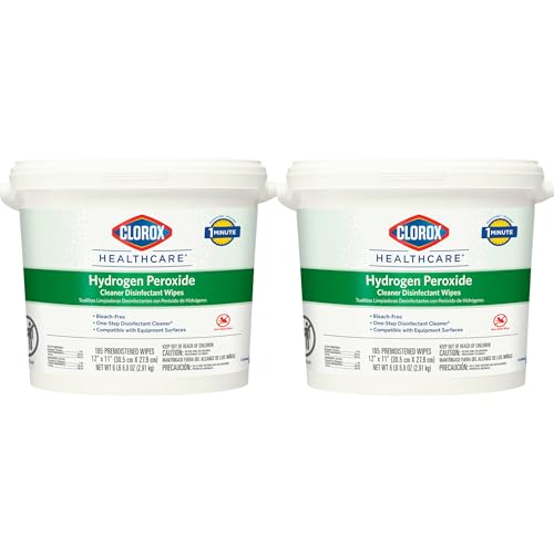 Clorox Healthcare Cleaner Disinfectant Hydrogen Peroxide Wipes Go-To Bleach Free Disinfecting Wipes Designed for Hospitals and Clinics 12 x 11 185 ct. product thumbnail 9