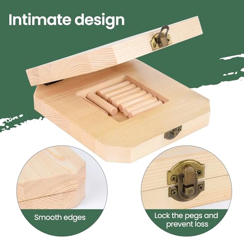 YiePhiot Wooden Pegboard for Hand Dexterity, Occupational Therapy Equipment, Peg Board to Improve Finger Dexterity - Image 5