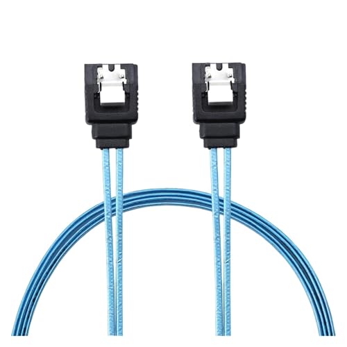 Cable SATA 12Gbps 1.0M Flexible Azul para SSD HDD miniatura 5