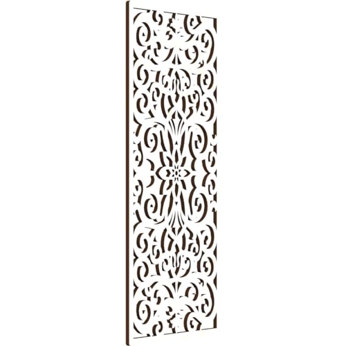 Image of Buel Decorative Pierced Fretwork Wood Wall Panels, 13 3 /8 inchW x 34 3 /8 inchH x 3 /8 inchT, Birch