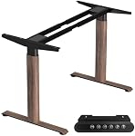 Dual Motor Standing Desk Frame, Electric Sit Stand Base with Oval Legs | Height Adjustable Legs, 264 lb Capacity, Fits 47.2"–70.8" Tabletops, Memory Controller, Anti-Collision,Heavy-Duty Steel Frame