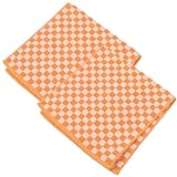 MINAOLULUS 2 Stück Saugfähige Baumwolle Gesichtshandtücher Karierte Wasch und Reinigungstücher Weiche Hautfreundliche Waschlappen für Badezimmer und Spa