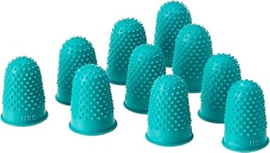 Quality Thimblette Rubber for Note-Counting Page-Turning Size 0 Small Green [Pack of 10]