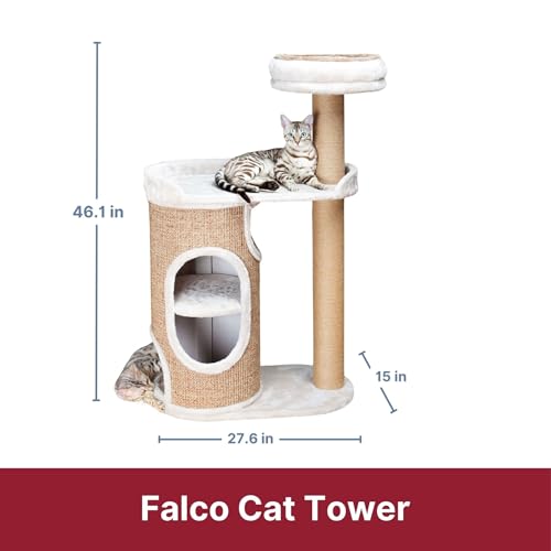 Torre para gatos Trixie Falco 46 pulgadas con rascadores miniatura 6