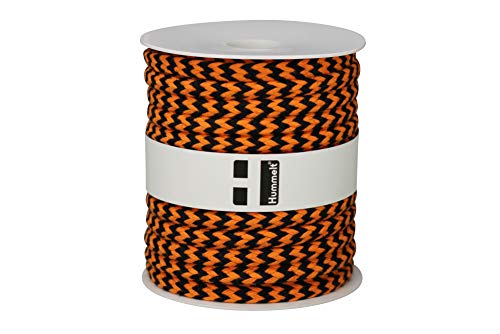 Hummelt Baumwollseil 8mm 20m Schwarz-Orange