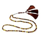  beirunde Tasbih Tesbih 99 perline islamiche per preghiera, islamico musulmano Subha Sebha perline per preoccupazione, perline Misbaha Masbaha Tasbeeh Sibha, rosario Allah Mohammed Ramadan, perline di