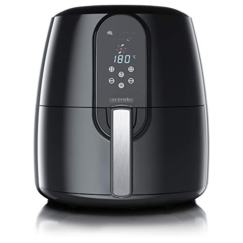 Arendo - Heißluftfritteuse XXL 5 Liter - Airfryer - Frittieren ohne Öl - Fritteuse mit 1800W - bis 200 Grad - Timer - 7 Programme - 3D Umluftsystem - digitalem Display - Schwarz Arendo - Heißluftfritteuse XXL 5 Liter - Airfryer - Frittieren ohne Öl - Fritteuse mit 1800W - bis 200 Grad - Timer - 7 Programme - 3D Umluftsystem - digitalem Display - Schwarz