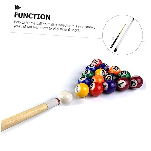 Taco de billar de madera corto para niños y niñas KESYOO miniatura 5