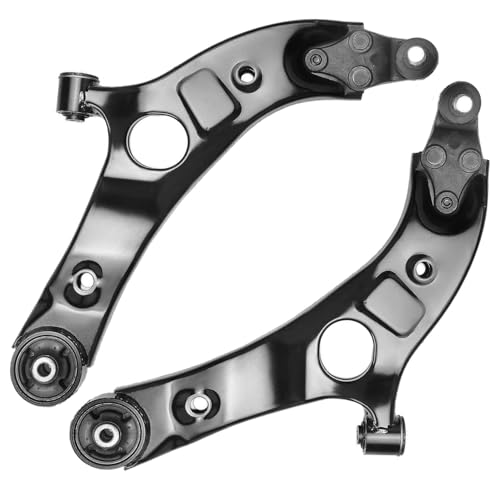 Image of Detroit Axle - 6pc Front End Suspension Kit for Hyundai 2015-2018 Santa Fe, 2015-2019 Santa Fe XL, 2 Lower Control Arms Ball Joints Assembly 4 Inner Outer Tie Rods 2016 2017 Replacement